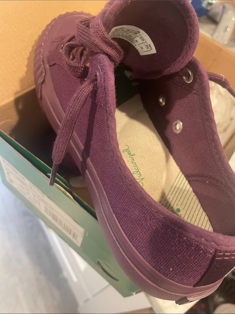 P.F. Flyers Low-Top Sneakers in Deep Purple - Picture 3 of 4